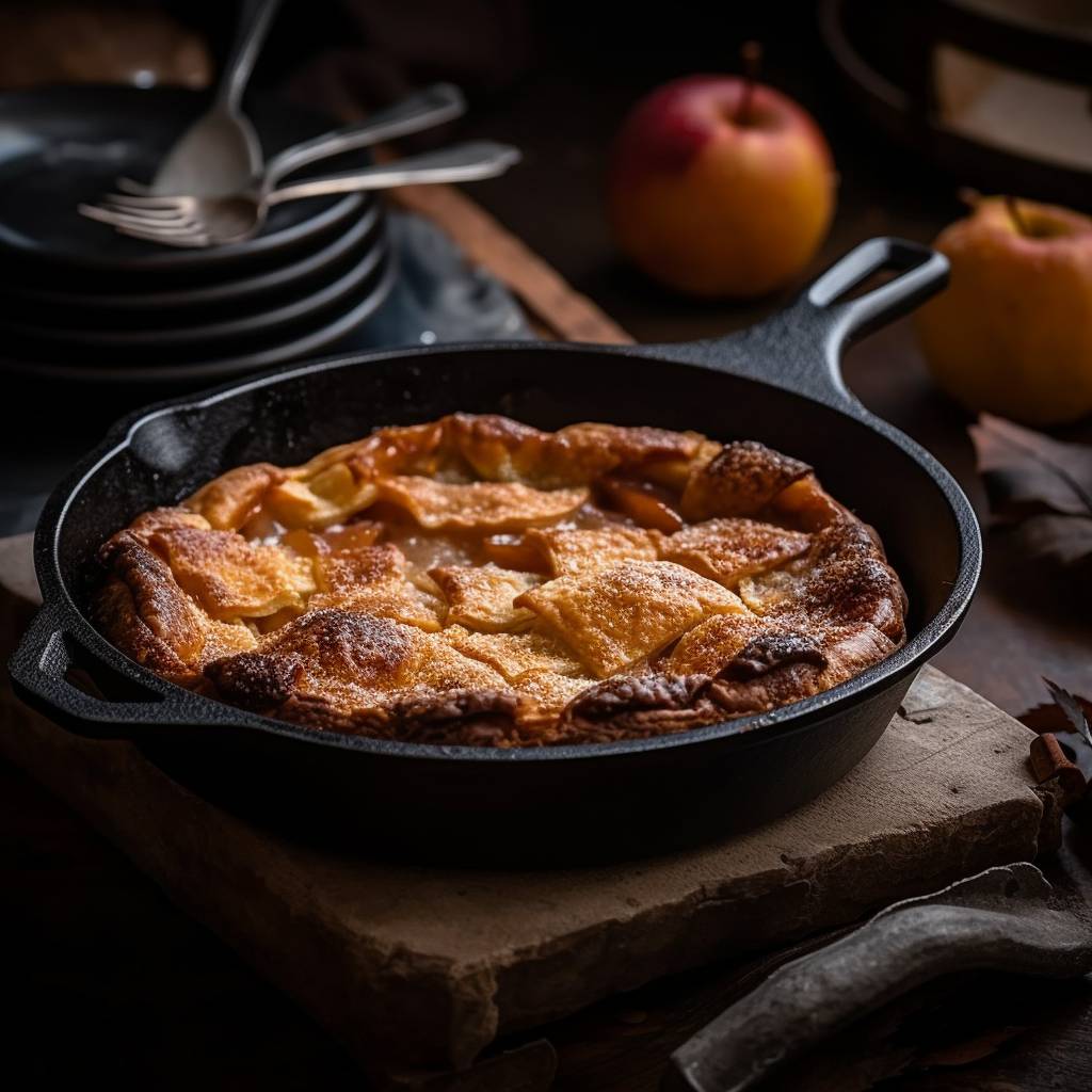 cast iron pan apple pie